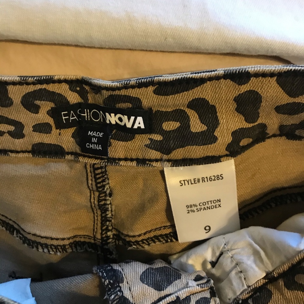 Cheetah Cut offs - Picture 3 of 4